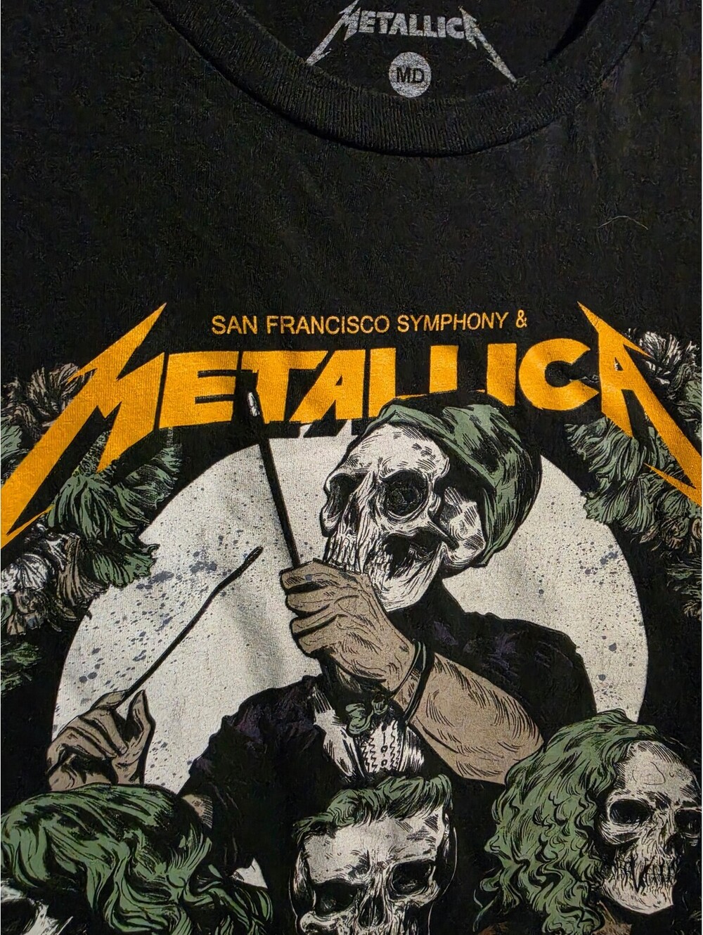 Metallica S&M2 San Francisco Symphony Skeleton Graphic Black
